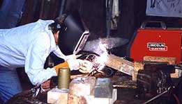 women welding